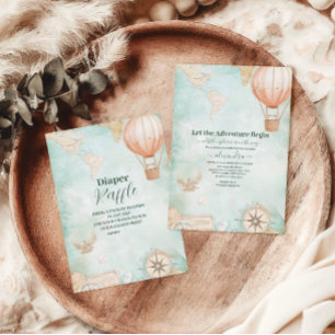 Servilleta De Papel La aventura acuarela espera a Baby Shower de géner