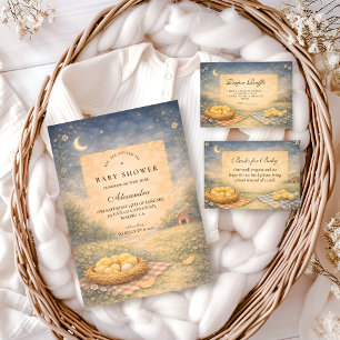 Invitación Ducha de bebé Little Chick Spring