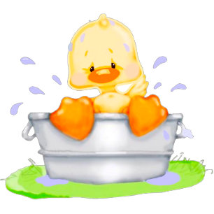 Invitación Pato en un Baby Shower de Tub Cualquier niño
