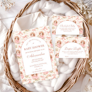 Invitación Ducha de Bebé Jardín de Hadas Soñador