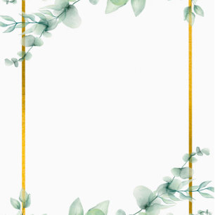 Invitación Hermosa Sage Green Greenerenery Dorado Parejas Duc