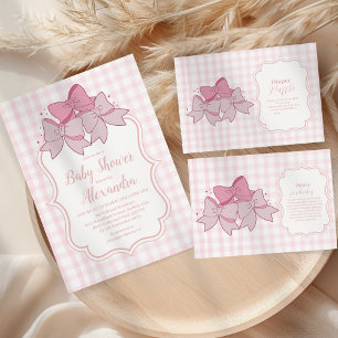 Servilleta De Papel Baby Shower Chica de color de agua rosada
