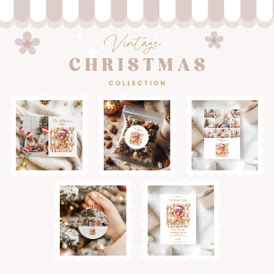 Tarjeta Festiva 8 Navidades de Photo Cute Gingerbread