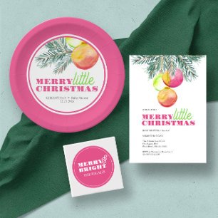 Invitación a Baby Shower de navidades