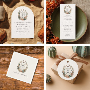 Invitación Boda Cresta del País del Cactus de Herradura 