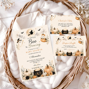 Invitación Elegante Little Boo está preparando la fiesta de b
