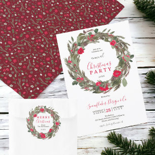Invitación Fiesta corporativo de Navidades de la guerra de in