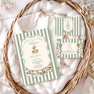 Servilleta De Papel Boho Little Fishman Fishing Baby Shower