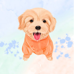 Invitación Perro de cachorro lindo y humor chico Baby Shower