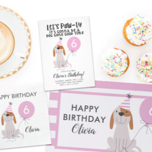 Invitación Fotografía de la fiesta de cumpleaños del perro de