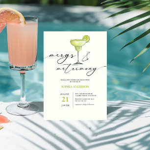 Pegatina Cuadrada Margs y Matrimonio Bridal Shower Lima Verde