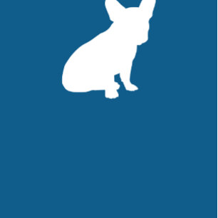 Invitación Azul francés Bulldog Baby Shower francés francés