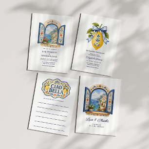 Invitación La Dolce Vita Costa Amalfi Despedida de Soltera It