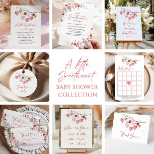 Tarjeta De Agradecimiento Little Slove Valentines Baby Shower