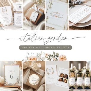 Invitación Elegante Peach y Sage Floral Save the Date