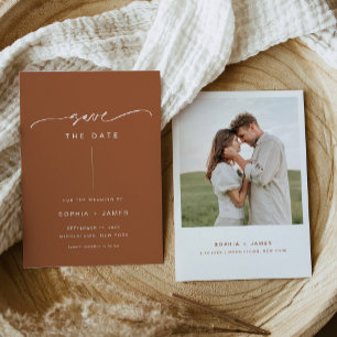 SIENNA Terracotta Hacemos Invitación Materna