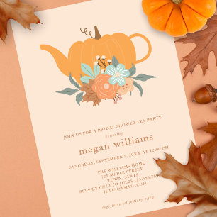 Invitación a la ducha de novia del Fiesta del té d