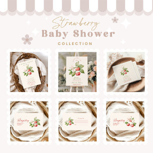 Tarjeta De Recepción Registro Cute Berry Sweet Coquette
