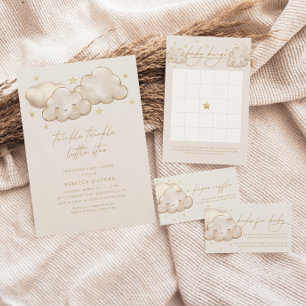 Invitación Twinkle Twinkle Little Star Ivory Baby Shower