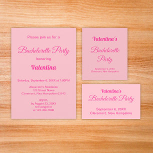 Invitación Estilo de tipografía Fiesta de Despedida de Solter