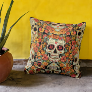 Corbata Sugar Skull Dia de Los Muertos