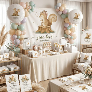 Familia de ardillas bebé silvestre FUTURA MAMÁ