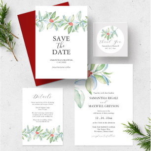 Tarjetas de fecha de Navidades Personalizados únic