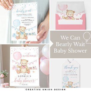 Invitación a Baby Shower de Teddy Bear Boy