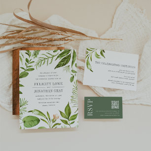 Boda de Wild Meadow después de la tarjeta de inscr