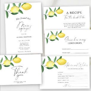 Papelería Citrus limón - Consejos y deseos de duchas nupcial