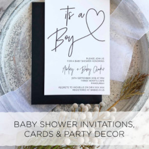 Oh Baby - Invitación Unisex a Baby Shower