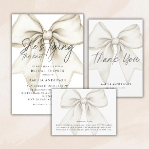 Servilleta De Papel Ella Amarra El Cuello Blanco Sencillo Ducha Bridal