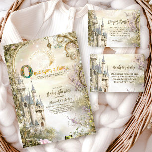 Invitación Ducha de Bebé del Castillo de la Princesa Érase un