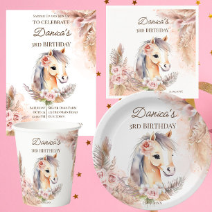 Taza De Café Caballos pony regalos con temática beige flores de