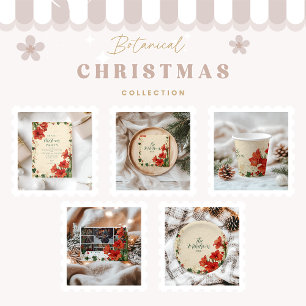 Tarjeta Festiva Foto Rustic Red Amaryllis Navidades