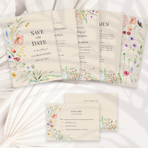 Servilleta De Papel De Cena Taupe Wildflower Meadow Bodas Napkins
