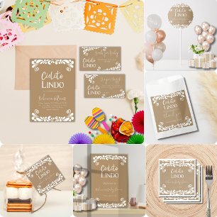 Servilleta De Papel Cielito Lindo Talavera Fiesta mexicana Baby Shower