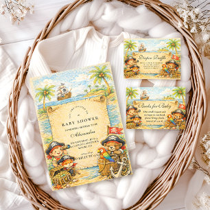 Servilleta De Papel Ducha de Bebé del Pirata del Tesoro Dorado