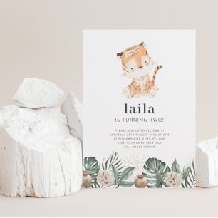 Tarjeta de agradecimiento a Tiger Greenery Floral