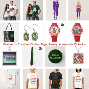 Camiseta Feliz y brillante con niños Navidades de Santa Hat