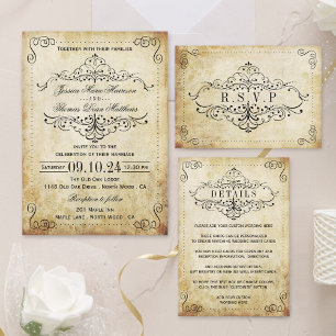 Invitación La colección Ornate Flourish Vintage Wedding