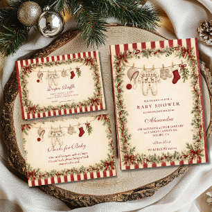 Servilleta De Papel Clásico Santa Navidad Baby Shower