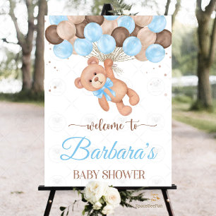 Etiquetas Para Recuerdos Teddy Bear Baby Shower Apenas podemos esperar
