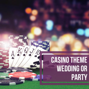 Tema del Casino Invitación a la boda de Las Vegas