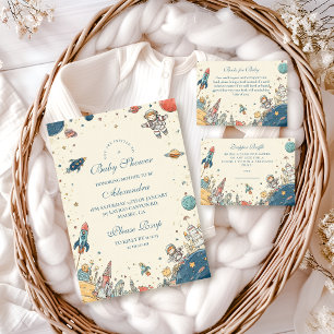 Tarjeta De Recepción Aventura espacial Diapper Raffle