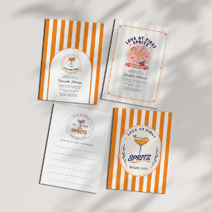 Tarjeta De Agradecimiento Amor a Primera Copa de Spritz para Despedida de So