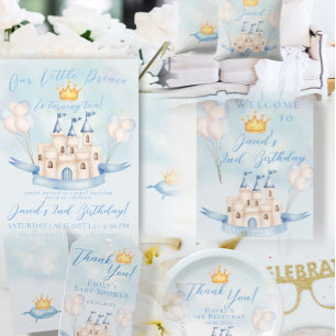 Invitación Principito Fairytale La Corona de Oro Segundo Cump