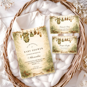 Servilleta De Papel Baby Shower de Little Hunter Woodland