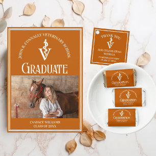 Etiquetas Para Recuerdos Partido de Graduación de Personalizados de la Escu