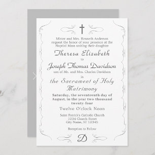 Invitación a la boda simplemente católica